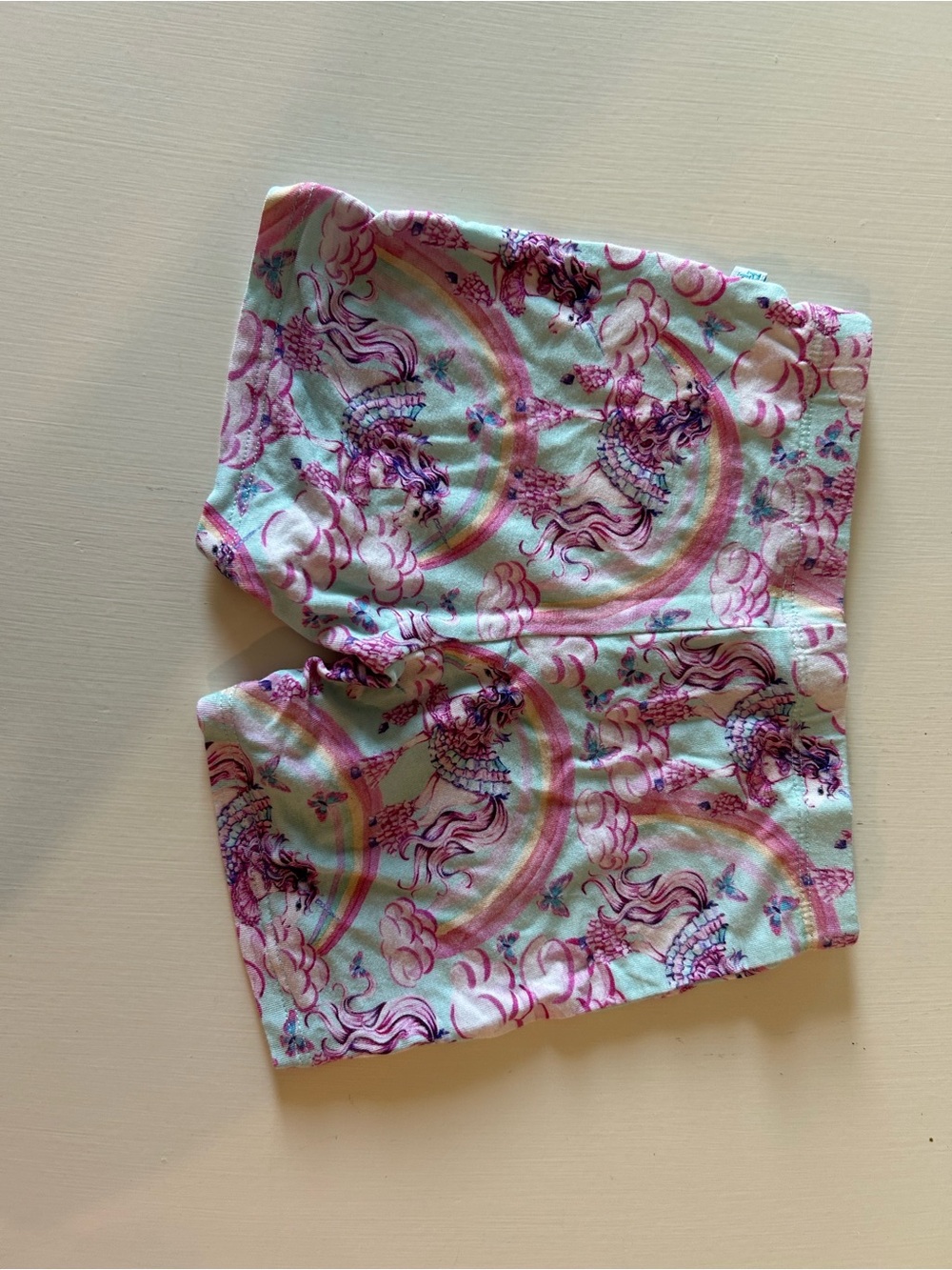 Posh Peanut Mint & Pink Unicorn Rainbow Shorts